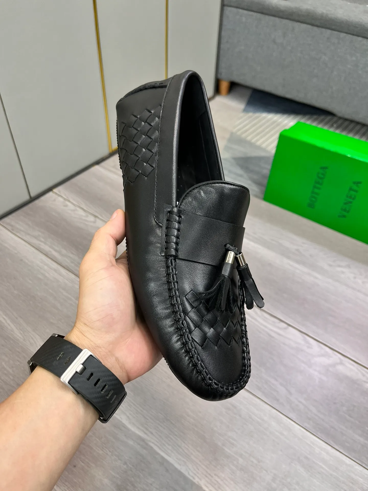 Factory price 420💵BV new men's shoes original replica👉👉High-end men's casual beanie shoes/💞driving shoes! 🔊Upper imported cowhide woven, ☑️Sheepskin lining, one-step design, light and smart ☮☮Suitable for all kinds of travel, exclusive new style, real shot, size 38-44, (45 can be customized)